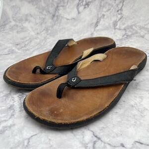 OluKai Leather Sandals, Size 9. In good used condition!